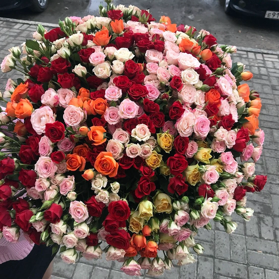 101 Кустовая роза «микс»