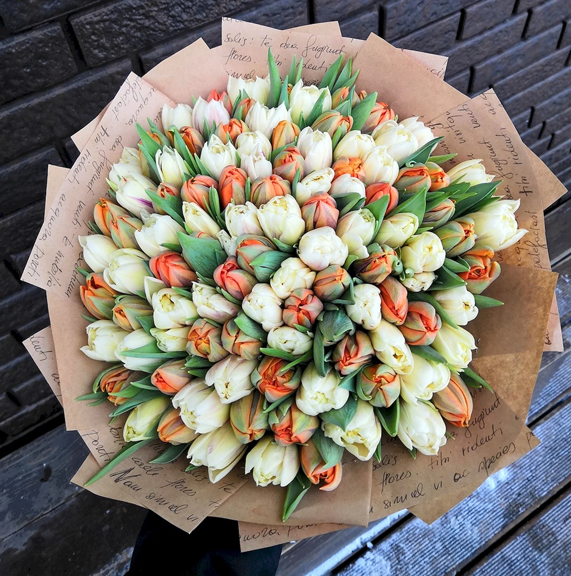 51 Пионовидный тюльпан букет