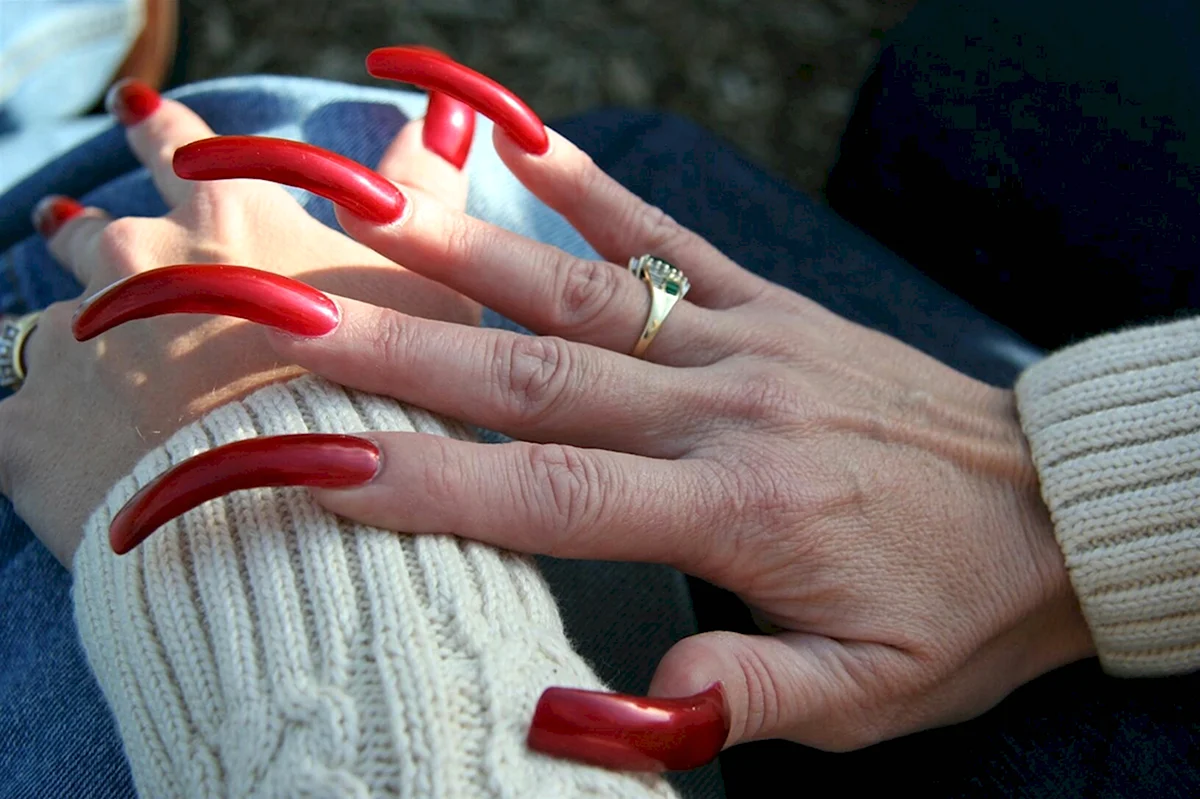 Ангелика Блэк long Nails