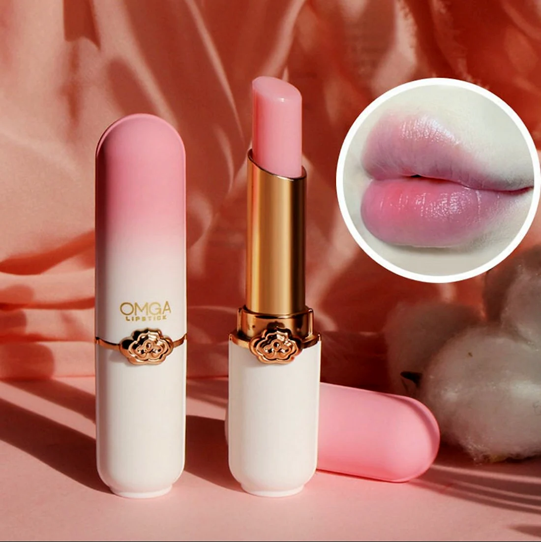 Бальзам для губ с персиком omga Peach Kiss 3 гр