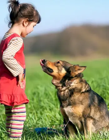 Девочка и щенок