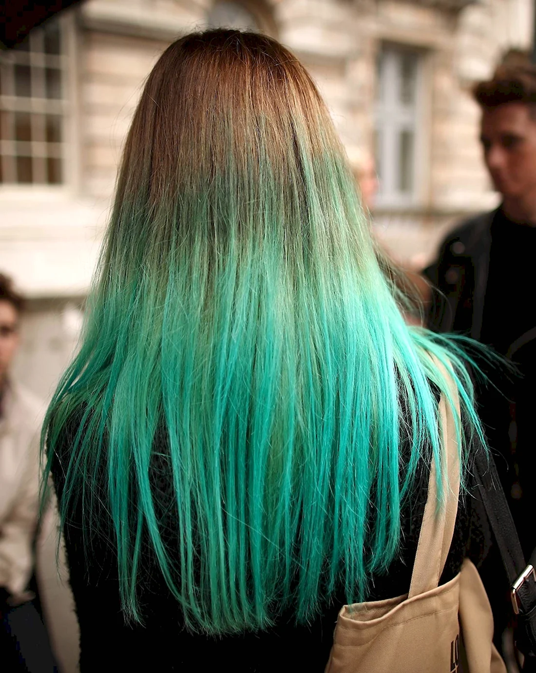Dip Dye на русые волосы