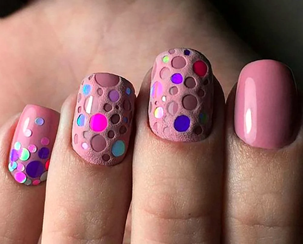 Пайетки (ромб) для дизайна ногтей, КРАСНЫЕ. Пакет, 10 г. Nail Service.