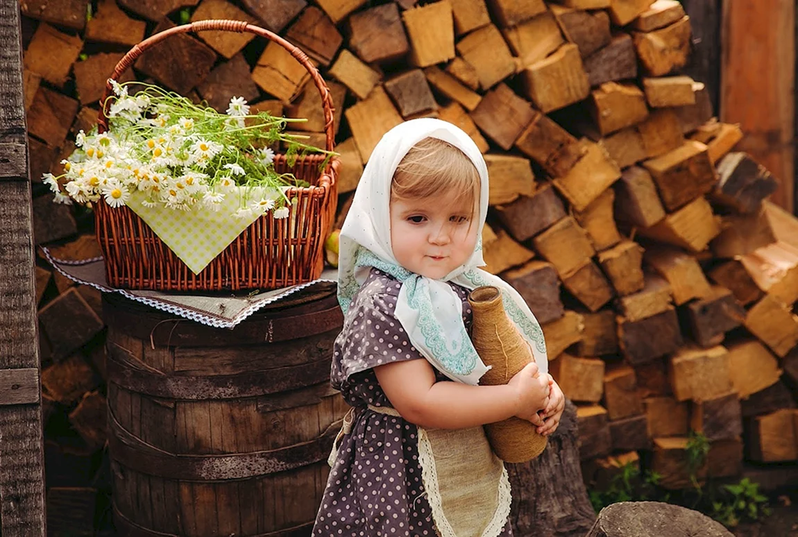 Фотосессия в деревенском стиле