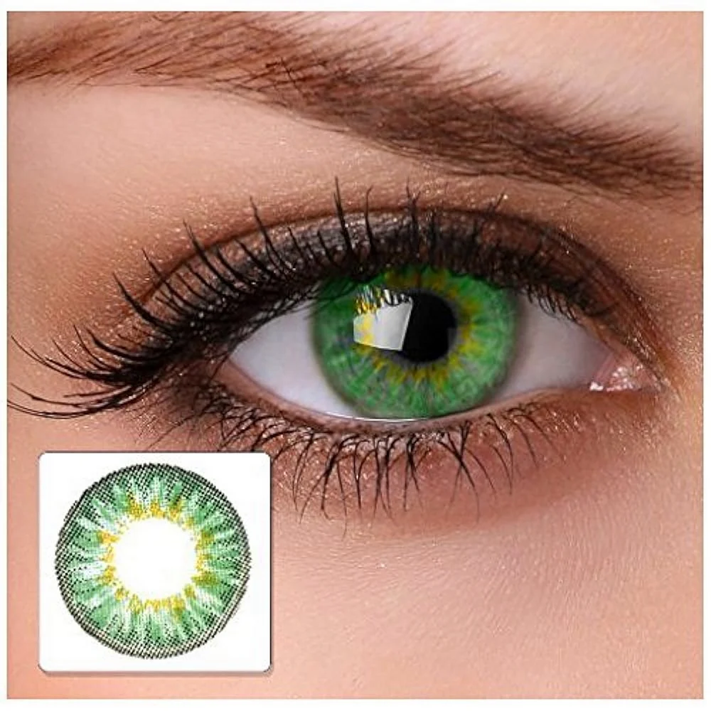 Gemstone Green на карих глазах