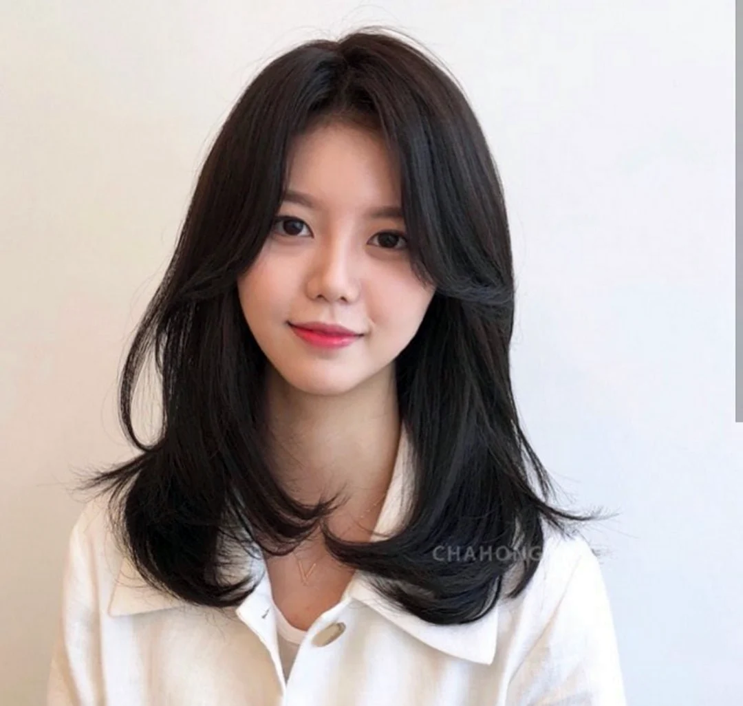 Haircut korean short средние волосы