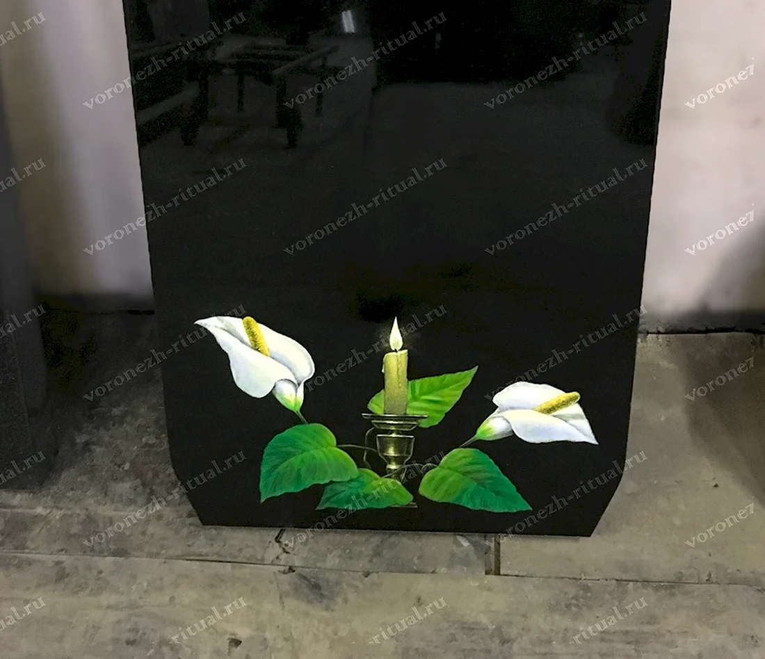 Каллы на памятник