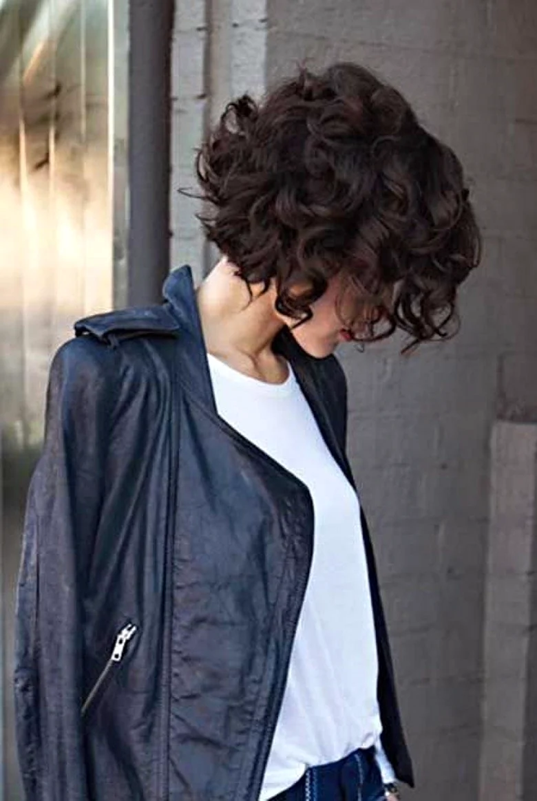 Корея Bob Haircut на волнистые волосы