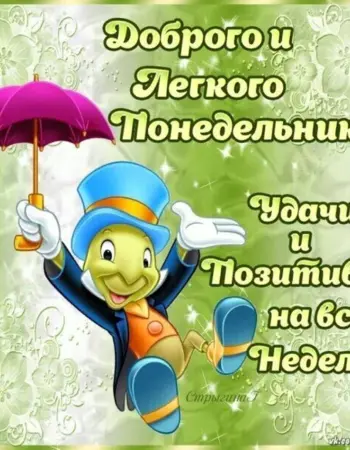 Красивое поздравление с понедельником