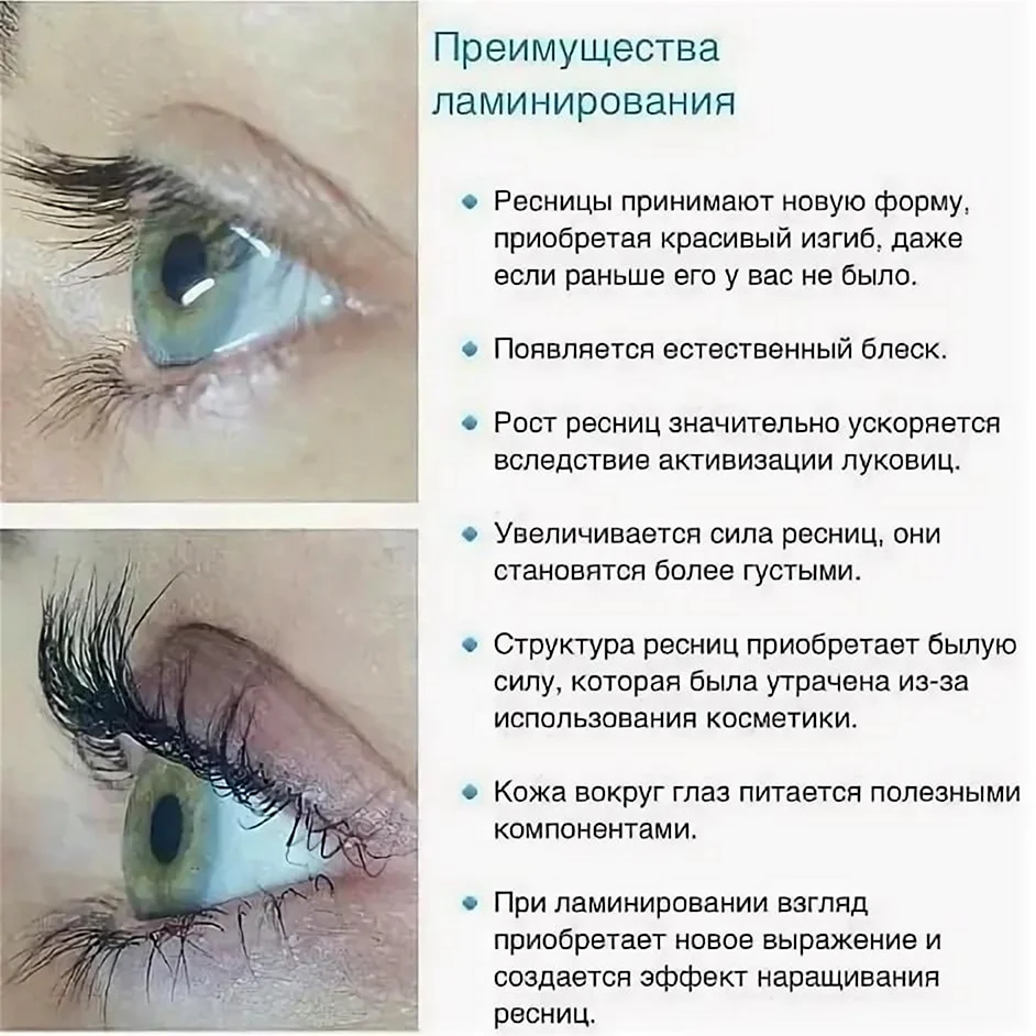 Ламинирование ресниц преимущества