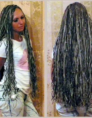 Наращивание волос на афрокосы