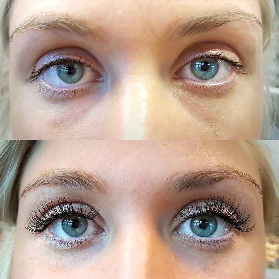 Нарощенные ресницы на круглые глаза