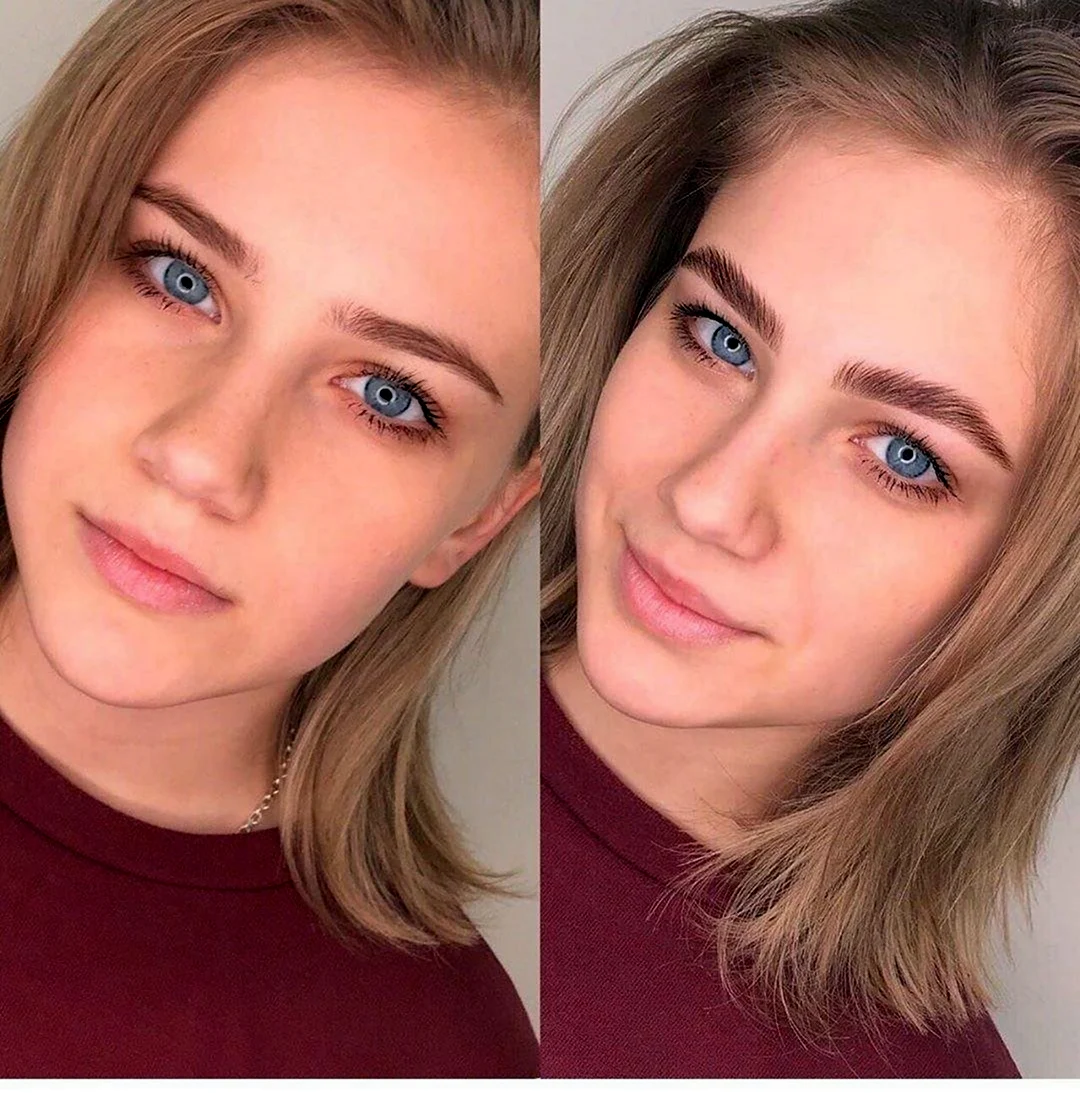 Окрашивание бровей