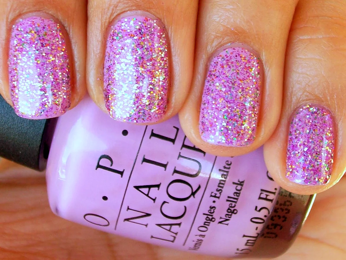 OPI лак для ногтей с блестками