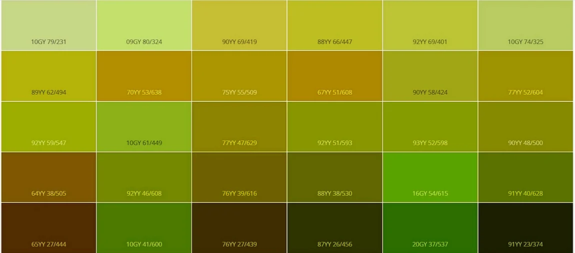 Палитра Dulux оливковый