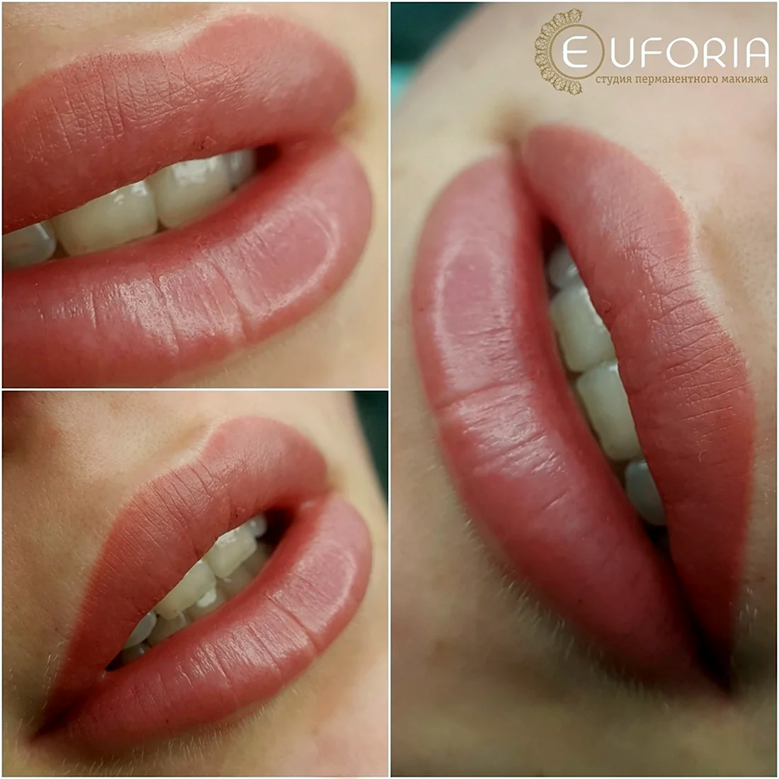 Перманентный макияж губ нюдовый эффект