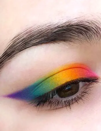 Разноцветный макияж