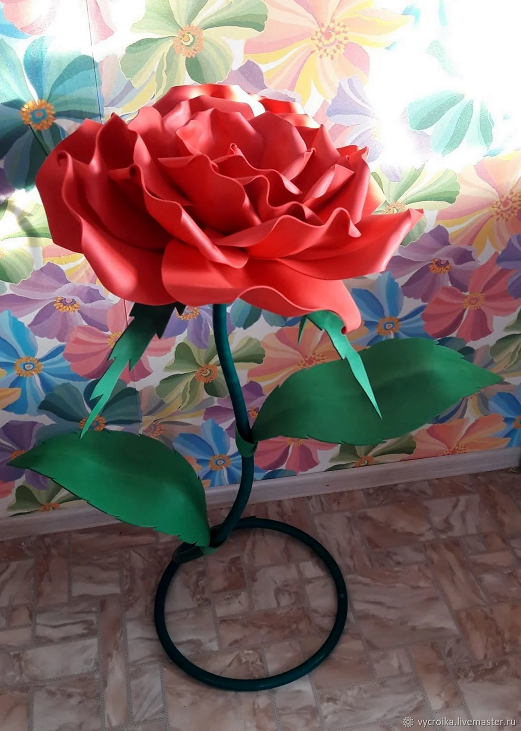 Ростовая роза из фоамирана