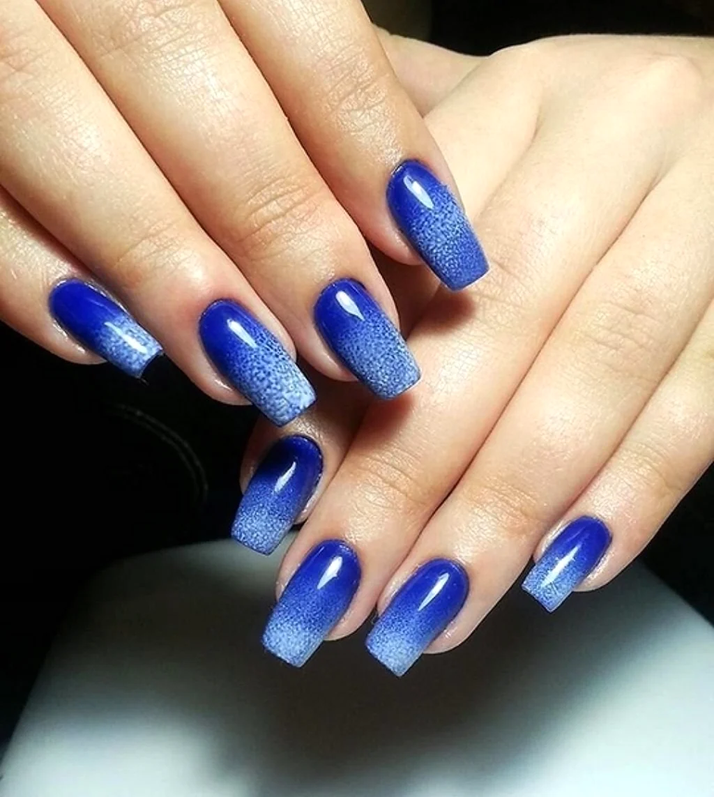 Трендовый синий маникюр - фото, идеи, новинки | Nail designs, Blue nails, Stylish nails