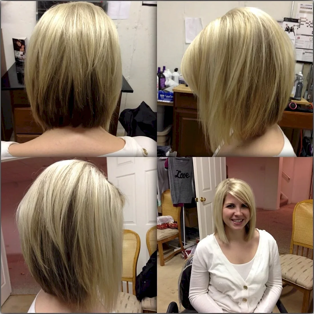Удлиненный Боб подстриженный слоями
