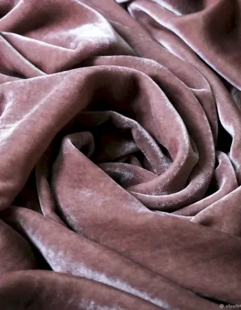 Велюр хлопковый пыльная роза