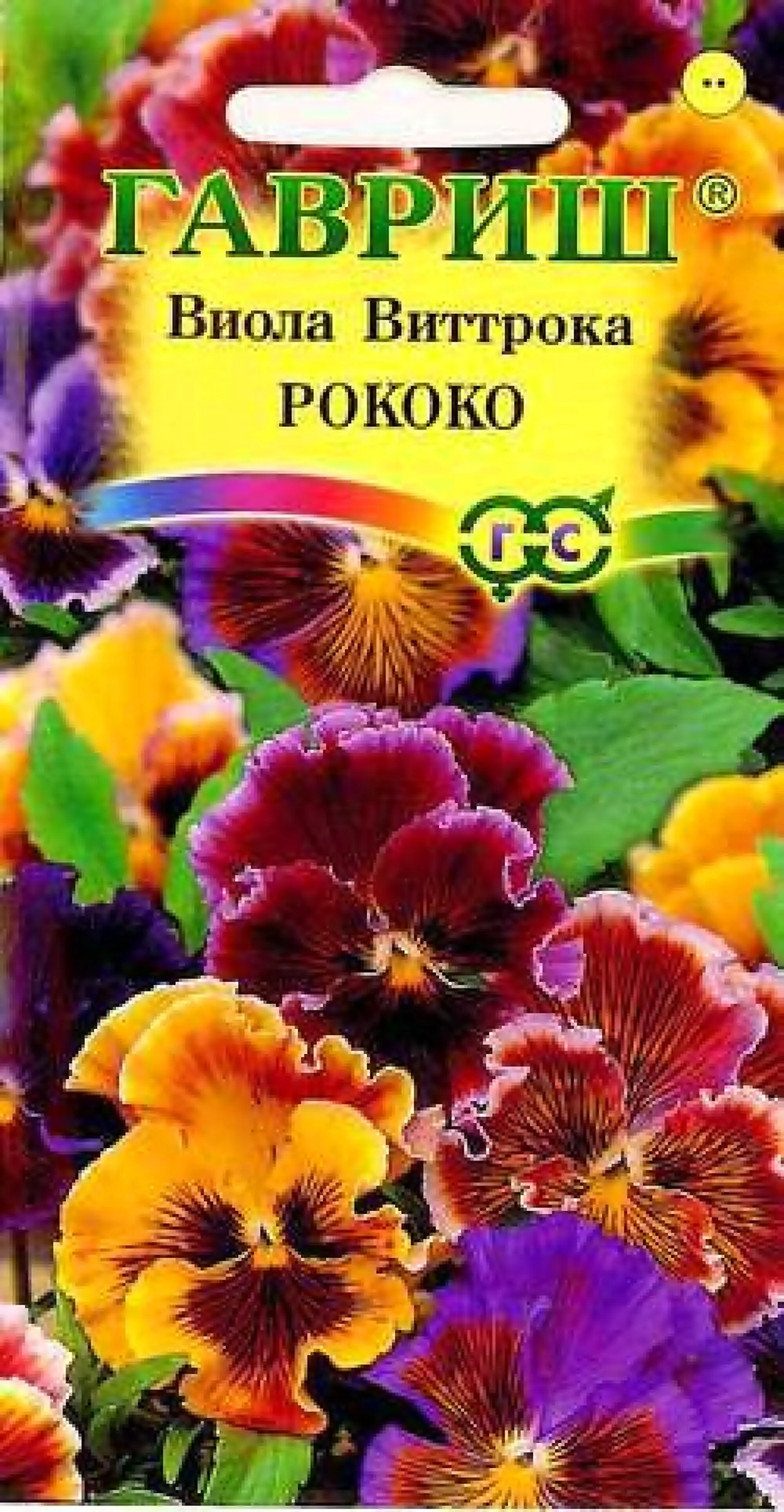 Виола рококо Виттрока Анютины глазки