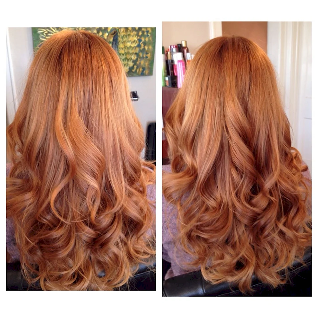 Волосы цвет Copper Golden blond