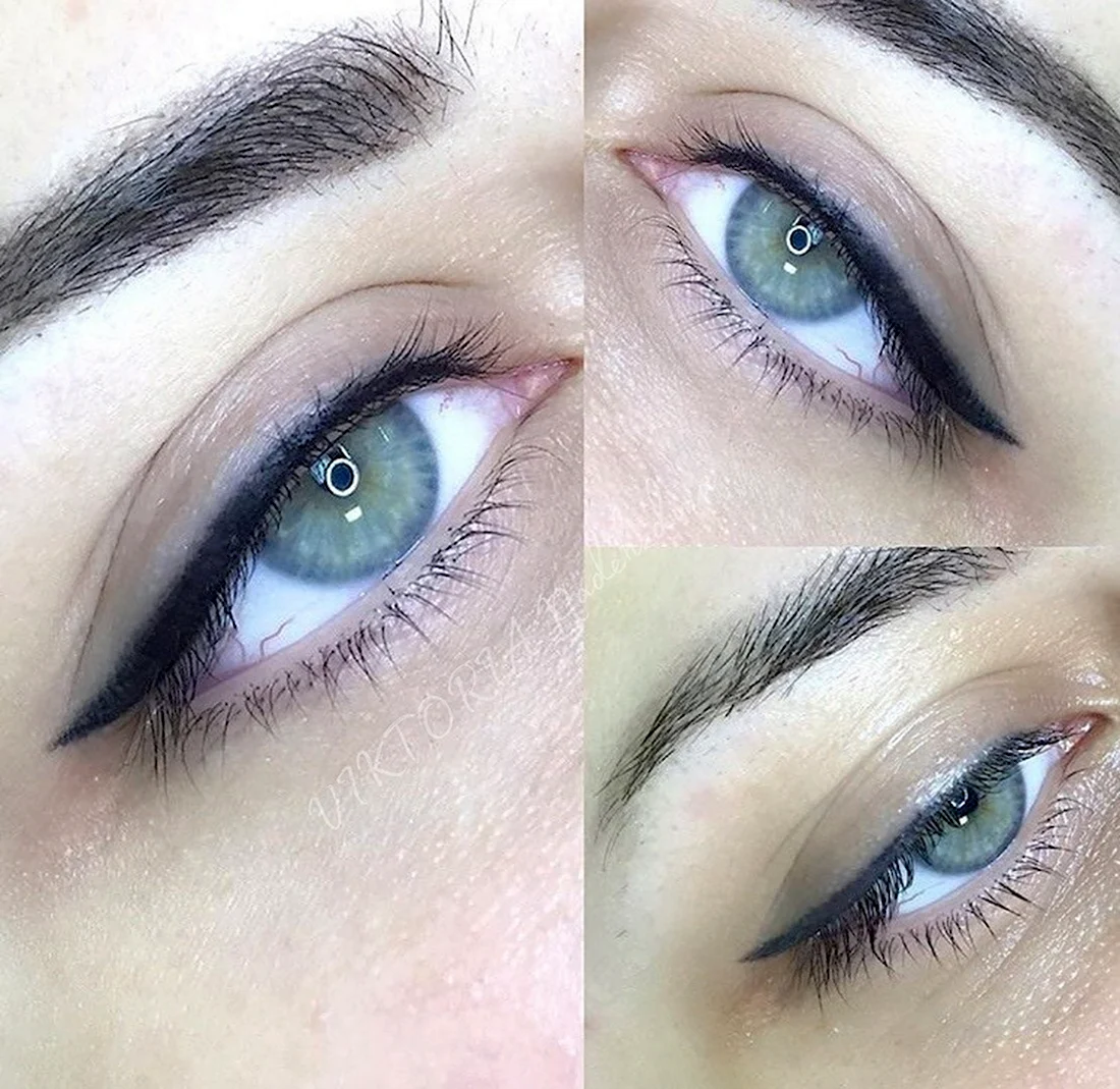 Зажившие стрелки с растушевкой перманент