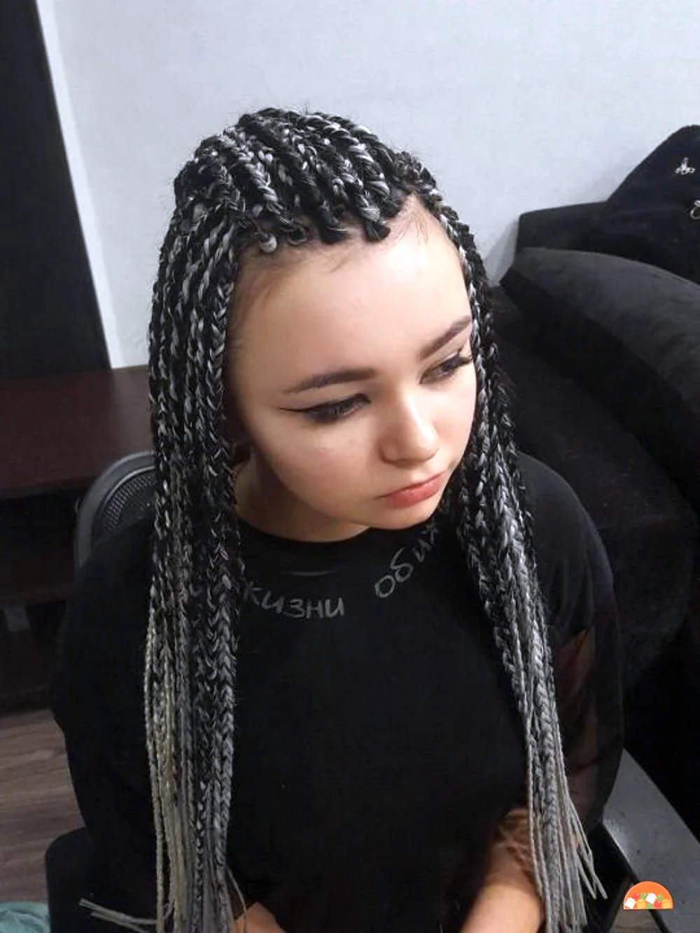 Зизи косички черные