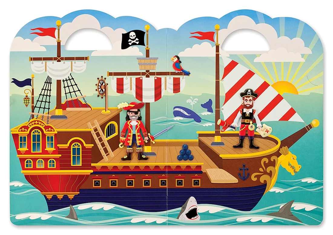 3d-пазл Melissa & Doug пиратский корабль 9045