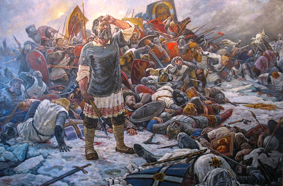 Александр Невский Ледовое побоище