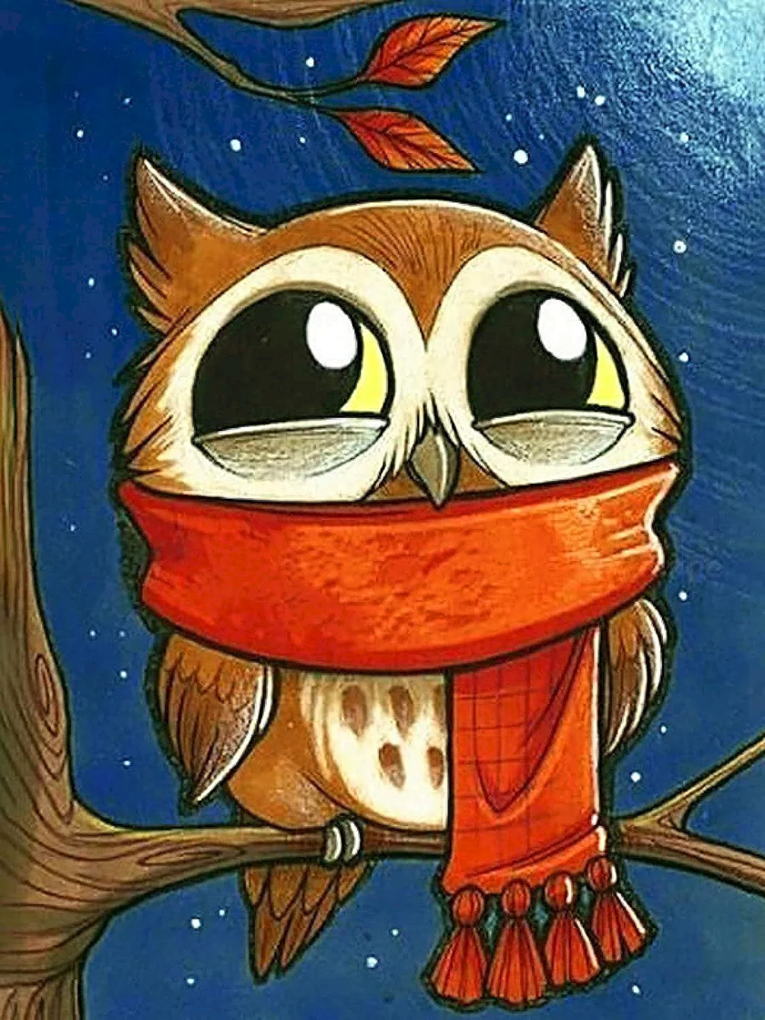 Алмазная мозаика совёнок