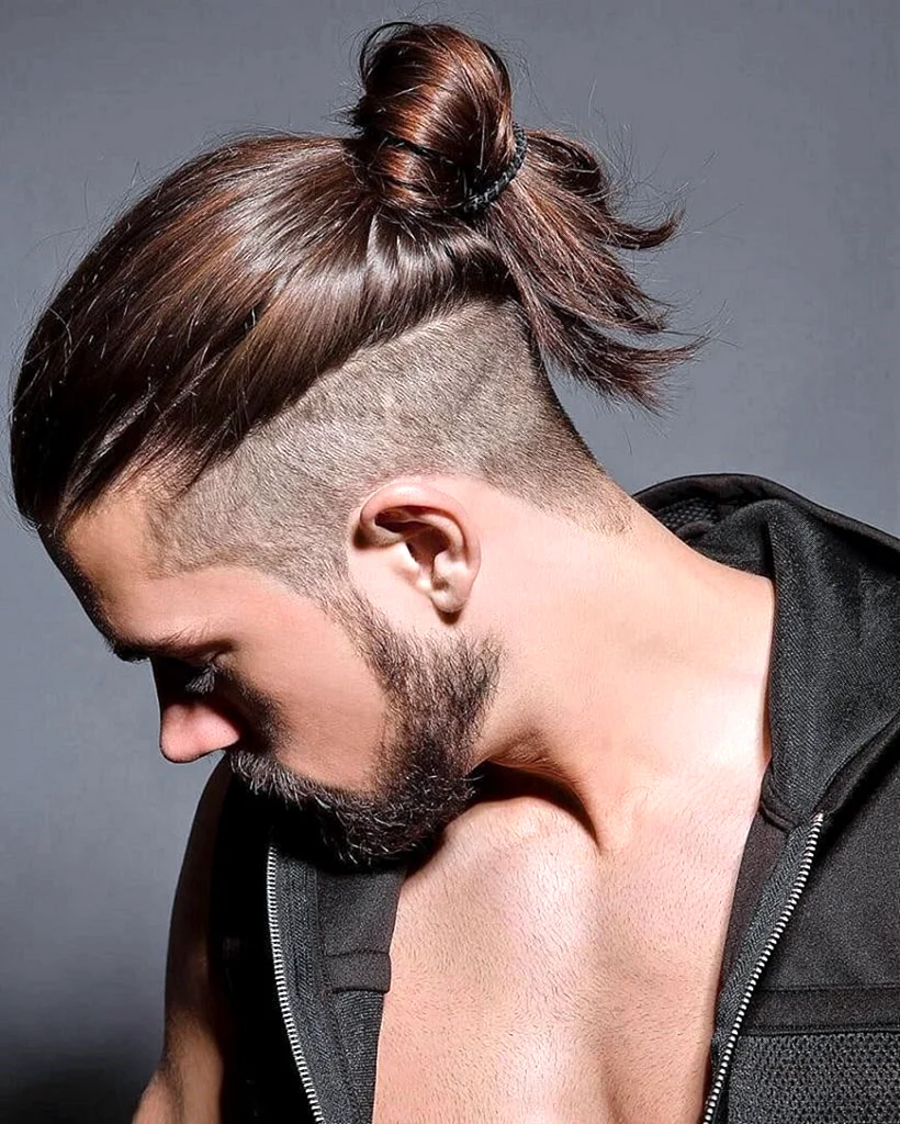 Андеркат man bun