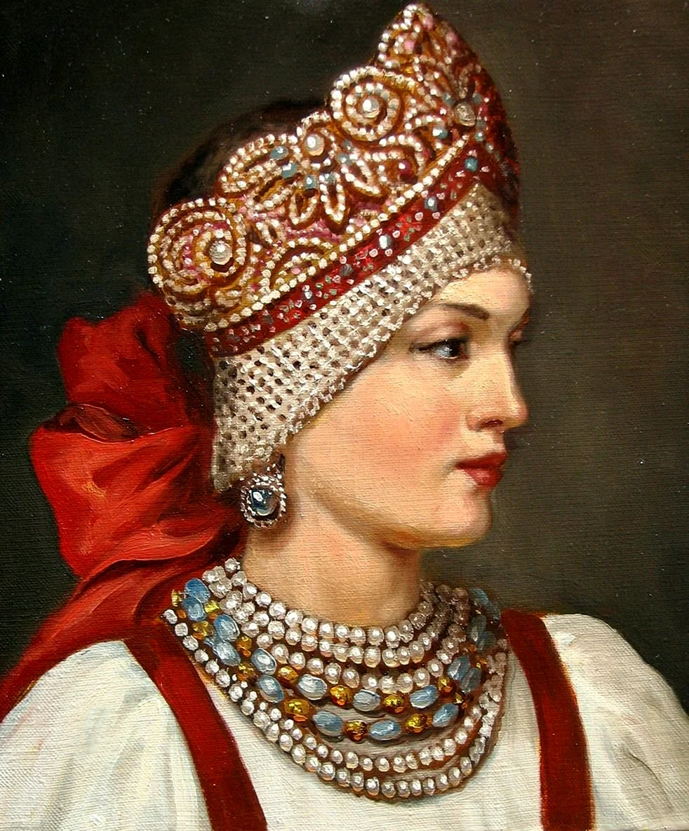 Андрей Алексеевич Шишкин картины кокошник