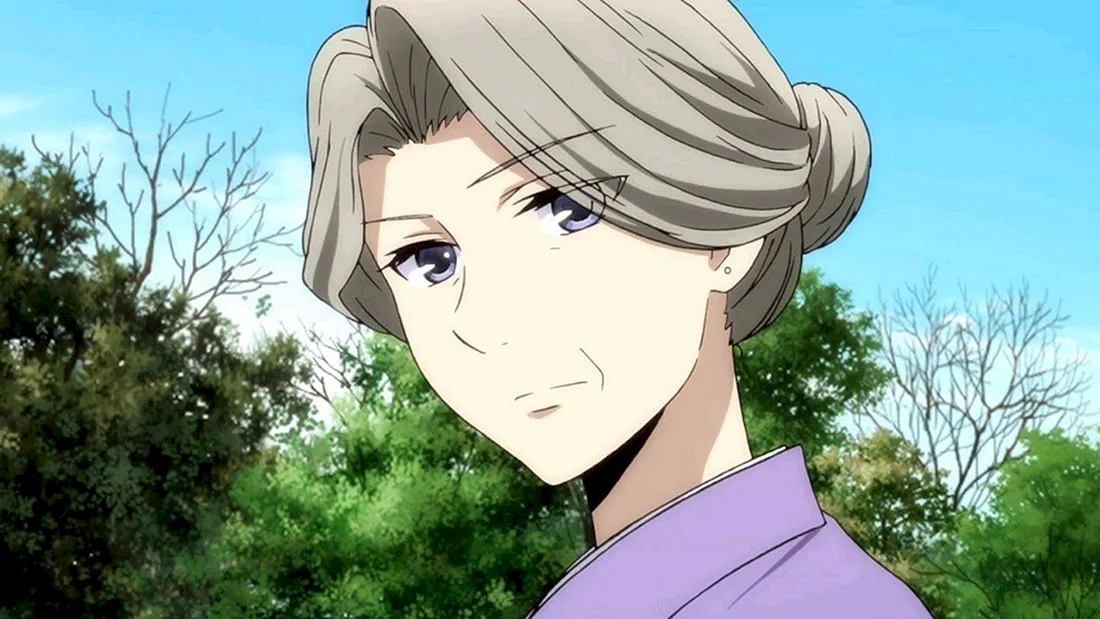Аниме бабушка красивая