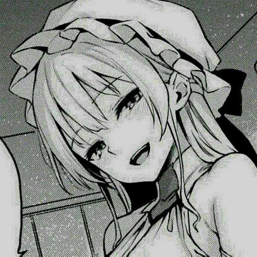 Аниме черно белое