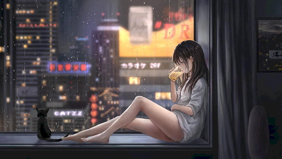Аниме дождь