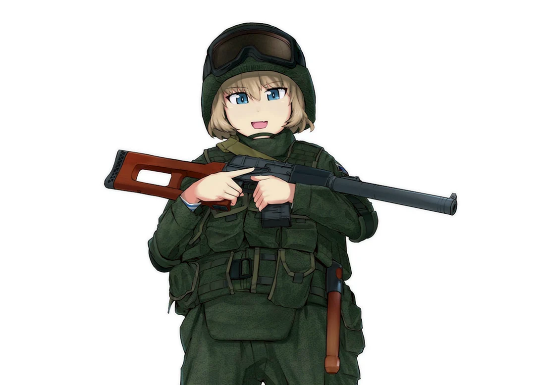 Аниме солдат
