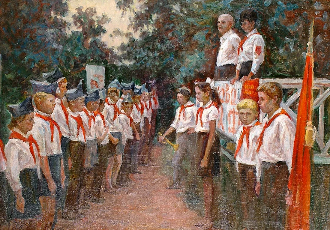 Антонина Долинина Пионерская линейка