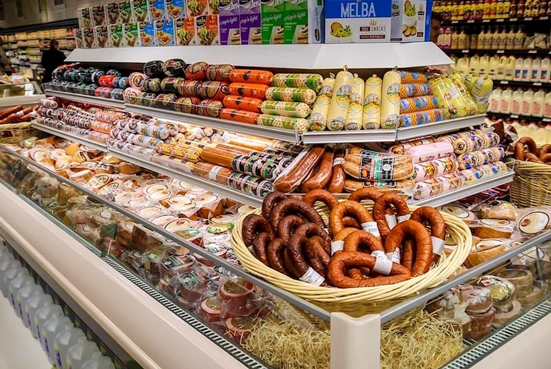 Ассортимент продуктового магазина