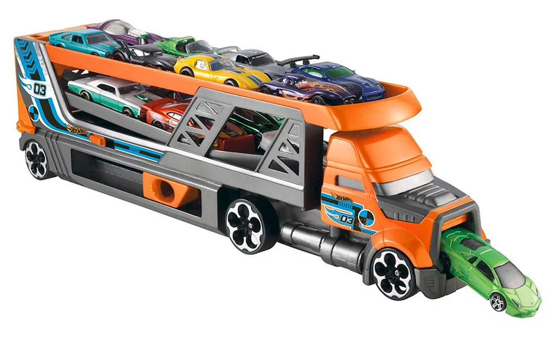 Автовоз - пускатель hot Wheels Blastin Rig
