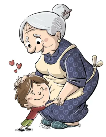 Бабушка рисунок