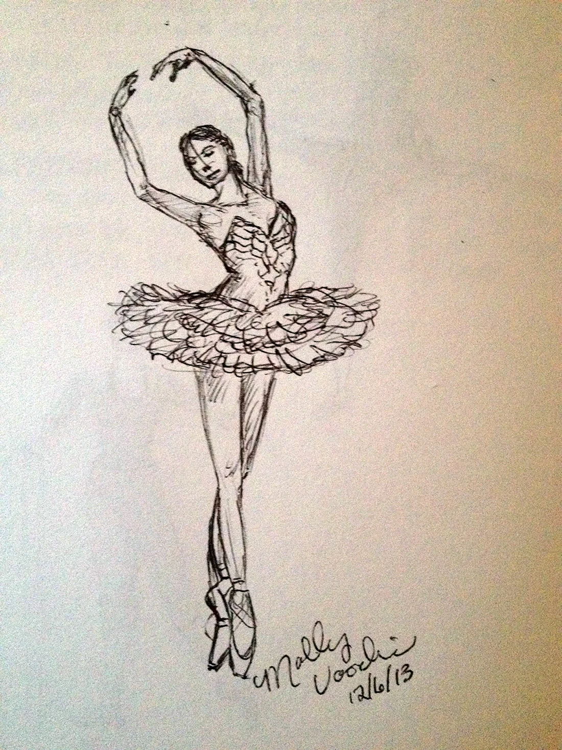 Балерина рисунок