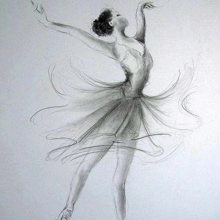 Балерина рисунок