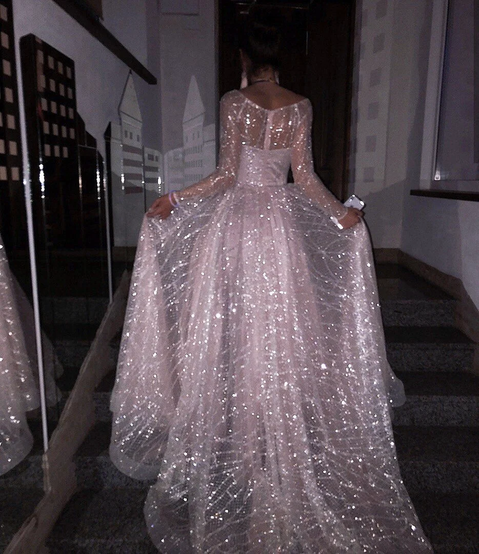 Ball Gown Свадебные платья блестящие