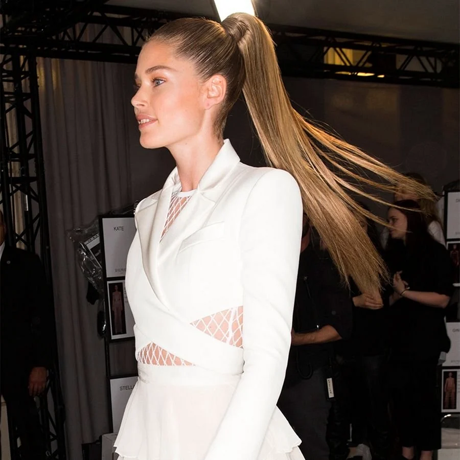 Balmain ponytail.прически