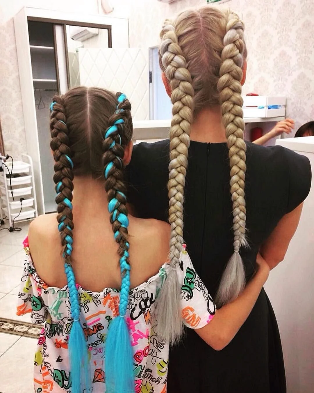 Брейды с канекалоном 2 косы