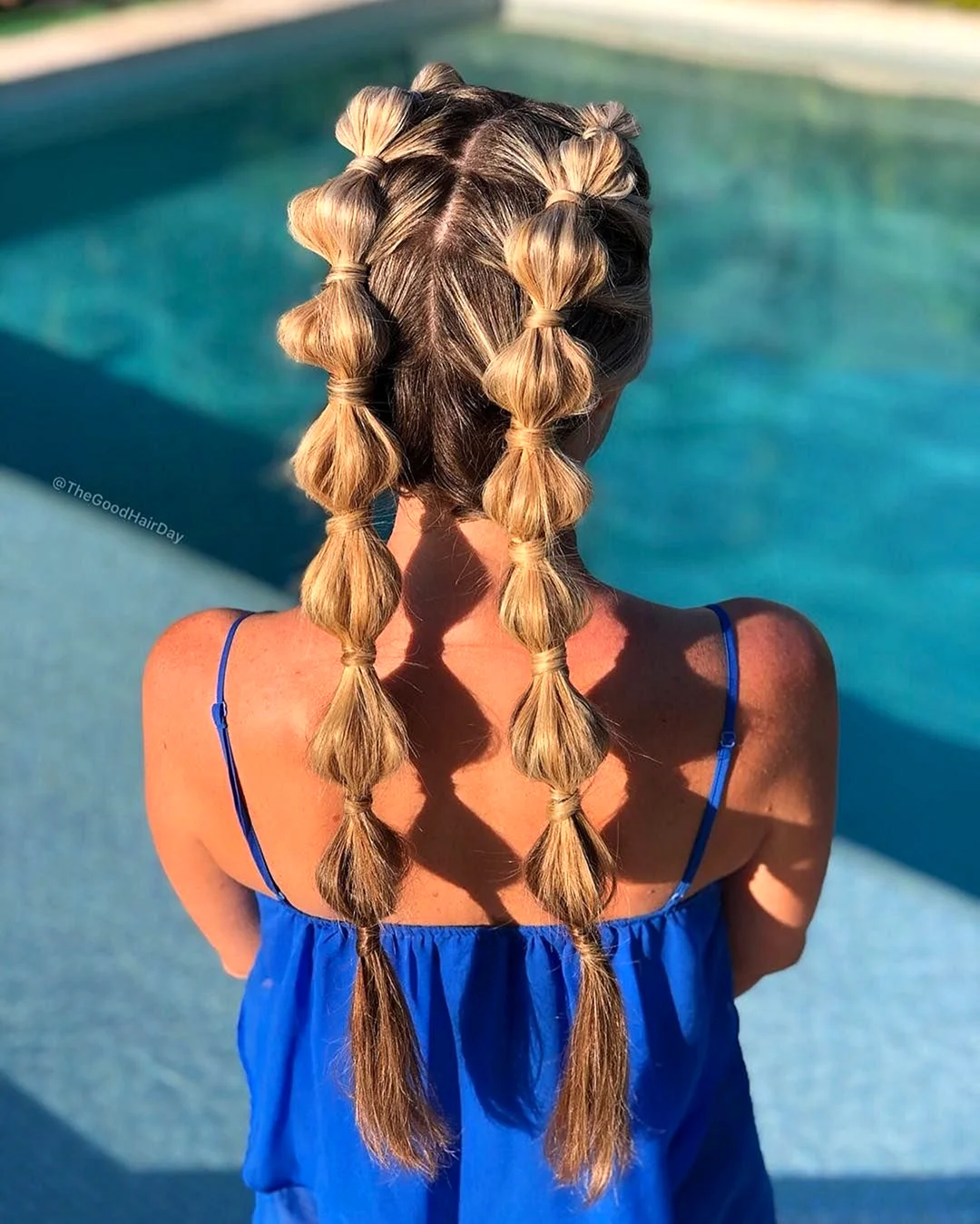 Bubble Braid прическа