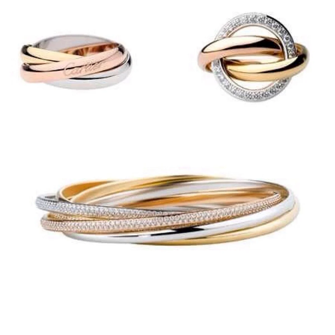 Cartier кольцо Тринити Trinity