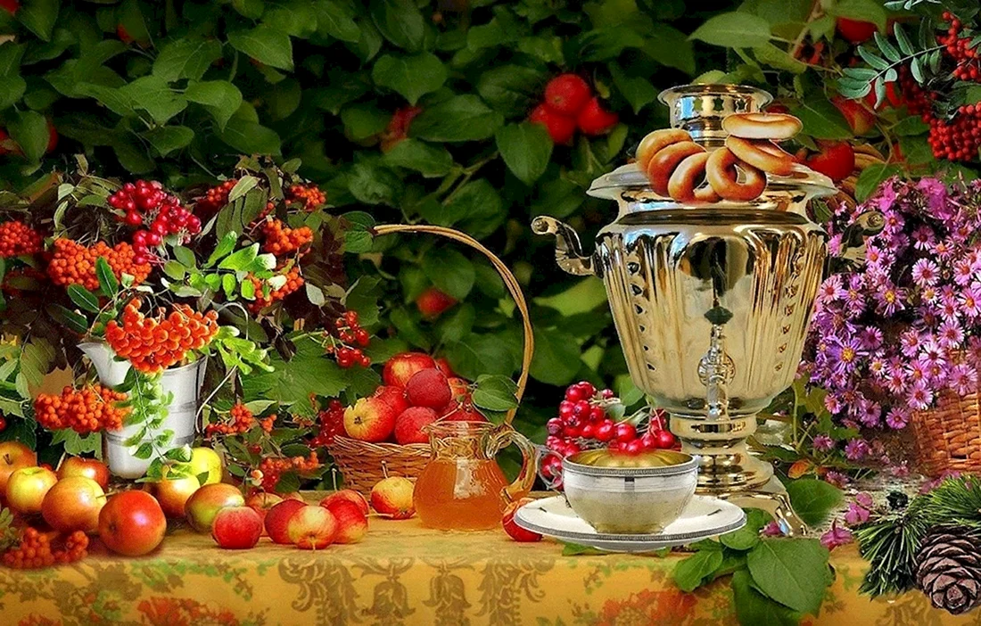 Чаепитие в саду